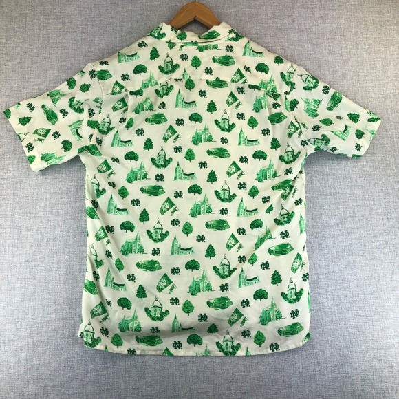 Notre Dame Uscape Apparel Icon Football Shirt Men Medium AOP‎ Stadium Button USA - Picture 9 of 9